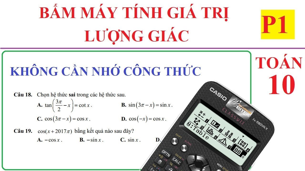 Tính Lượng Giác Bằng Máy Tính Casio Hiệu Quả và Chính Xác
