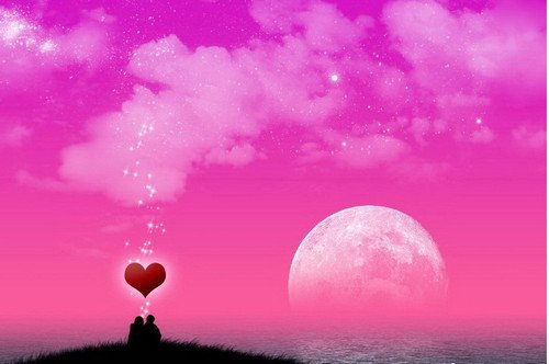 Hình nền máy tính tình yêu đẹp trái tim đèn neon