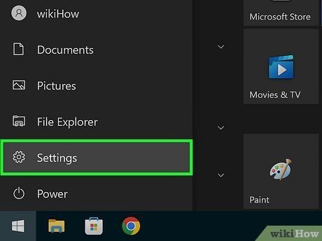Mở cài đặt Windows để truy cập UEFI