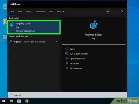 Mở Trình chỉnh sửa Registry