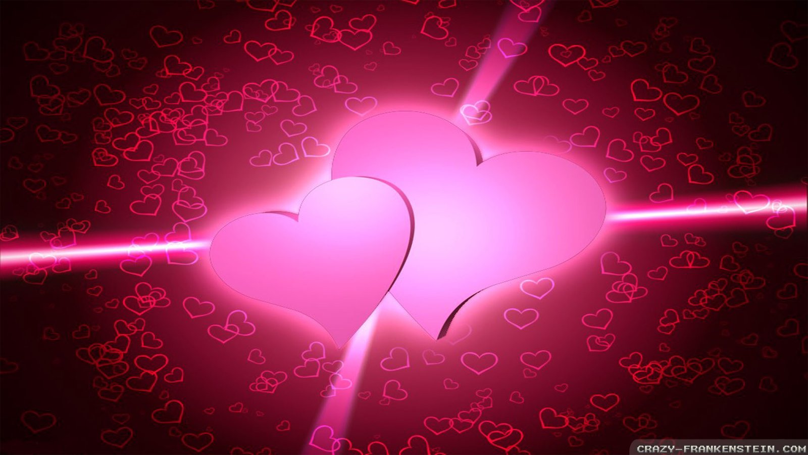 Hình nền trái tim màu hồng dịu dàng