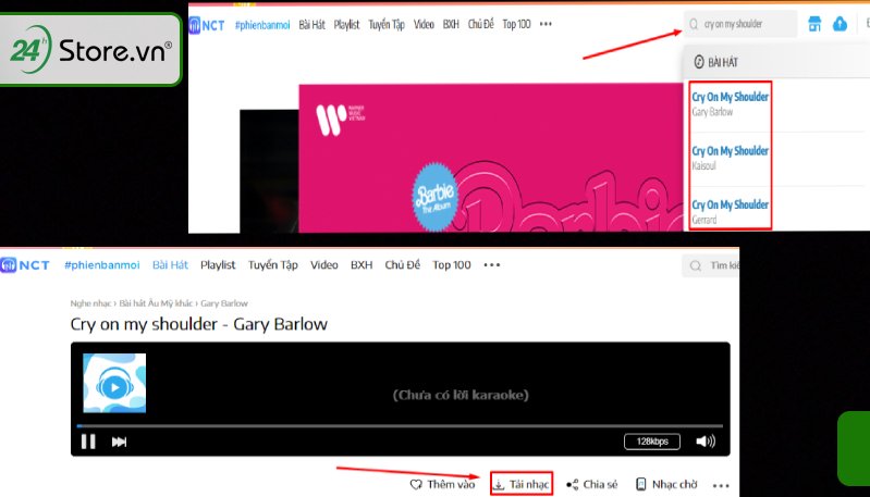 tải nhạc miễn phí về máy tính từ NhacCuaTui, giao diện trang web NhacCuaTui