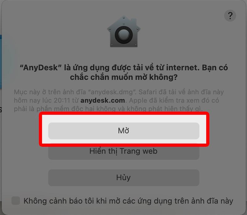 Bước 4: Đồng ý cài đặt AnyDesk