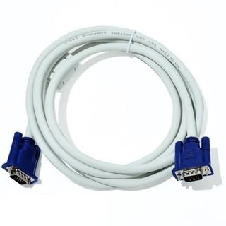 Dây VGA 5M màu trắng, phụ kiện máy tính giá sỉ cho kết nối