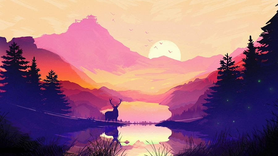 Hình nền Sad Anime Girl 4K độ phân giải 1366x768 trên nền trắng