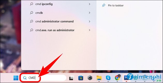 Mở Command Prompt để restart máy tính Windows