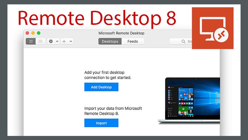 Giao diện Remote Desktop trên máy tính Windows