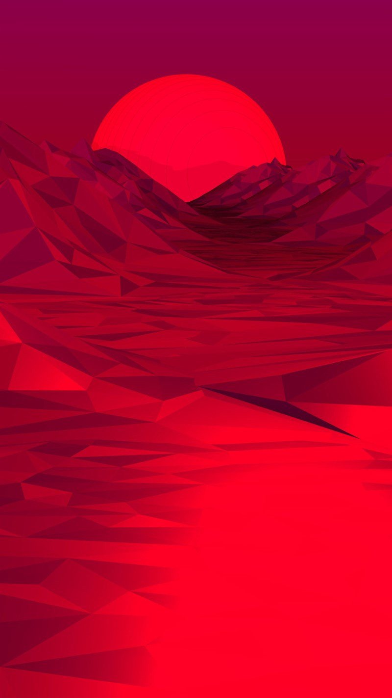 Ảnh đẹp Full HD cho điện thoại với nền đỏ trừu tượng