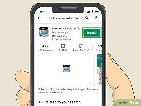 Giao diện ứng dụng Fraction Calculator Plus trên điện thoại