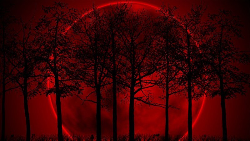 Ảnh nền Full HD màu đỏ với hiệu ứng nước hoặc khói