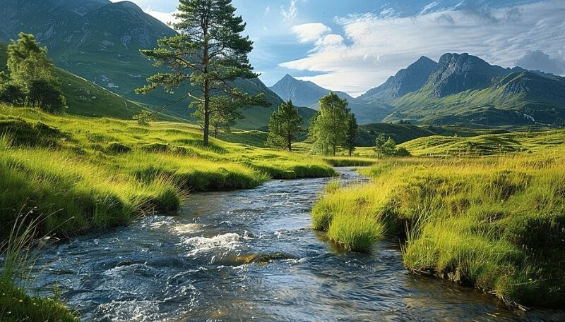 Ảnh nền máy tính bảng suối trong thiên nhiên