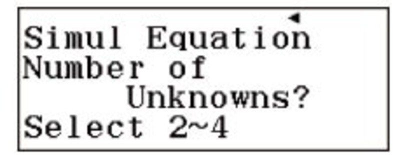 Lựa chọn phương trình 3 ẩn để giải trên Casio FX 580VNX