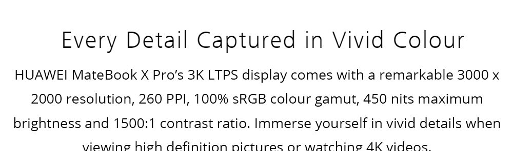 Thiết kế mỏng nhẹ của Huawei MateBook X Pro