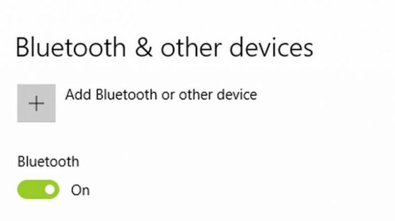 Bật Bluetooth trên Windows 10