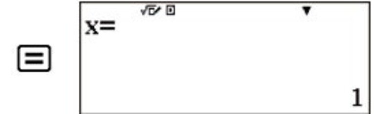 Nghiệm X của hệ phương trình 3 ẩn hiển thị sau khi bấm máy tính Casio 580