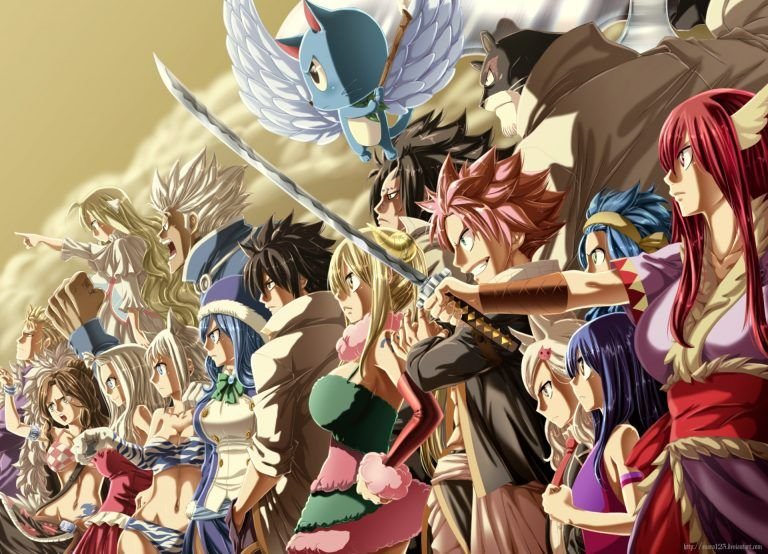 Hình nền anime Fairy Tail với sức mạnh và nhiệt huyết