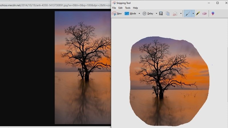 Các công cụ chỉnh sửa ảnh chụp màn hình trong Snipping Tool