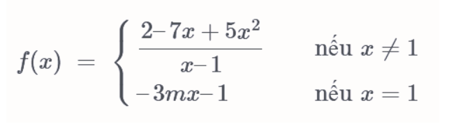 Hàm số f(x) có tham số m