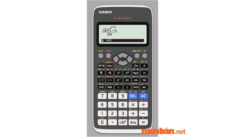 Nhấn nút CALC trên máy tính Casio