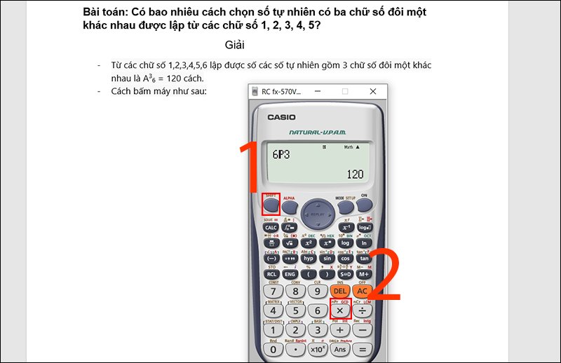 Cách Bấm Xác Suất Trên Máy Tính Cầm Tay Chuẩn Xác