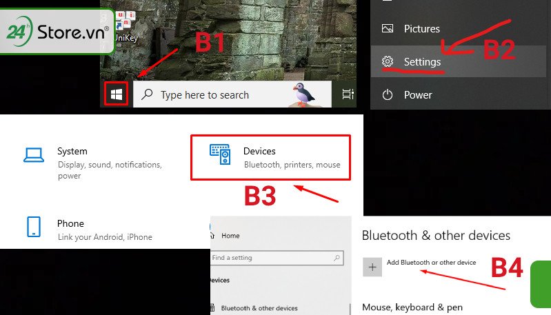 Cách bật Bluetooth trên máy tính Windows 11