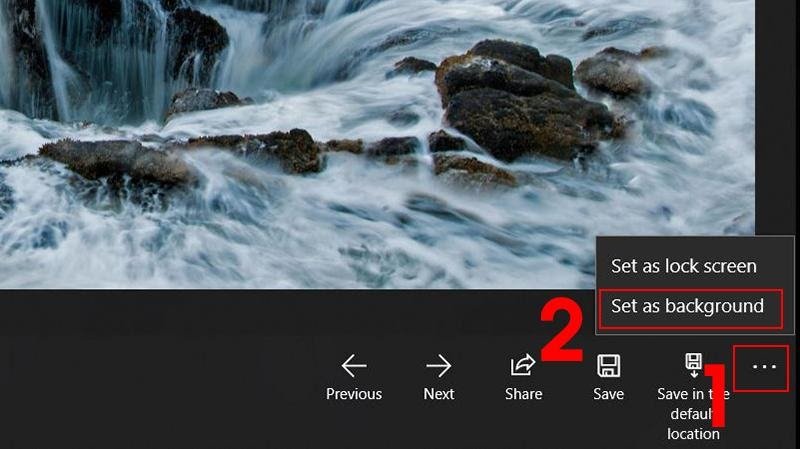 Đặt hình nền từ Dynamic Theme