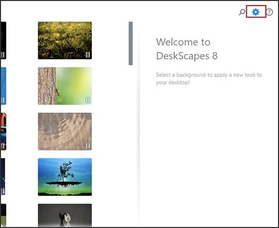 Cài đặt video làm hình nền trong DeskScapes 8