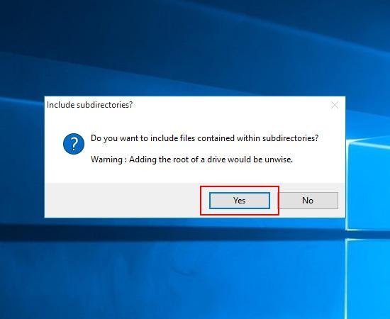 Thông báo xác nhận sau khi thêm thư mục video trong DeskScapes 8