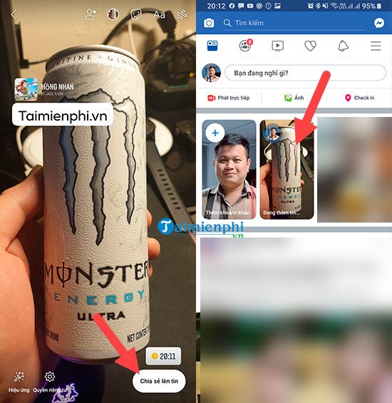 Hoàn tất chỉnh sửa và chia sẻ Story Facebook