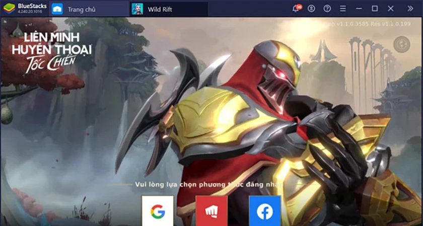 Mở Liên Minh Tốc Chiến trên BlueStacks sau khi hoàn tất cài đặt