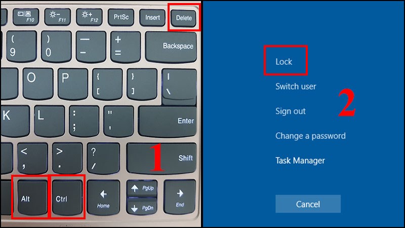 Khóa màn hình máy tính nhanh chóng với phím tắt Ctrl Alt Delete