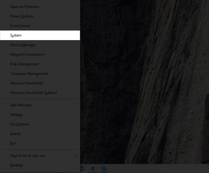 Bước 1: Mở menu Windows X