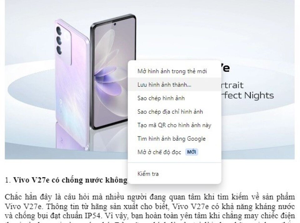 Lưu ảnh từ Google Docs