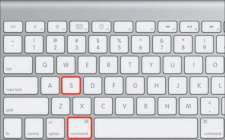 Nhấn Command S
