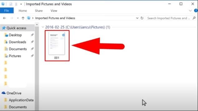File PDF đã scan thành công