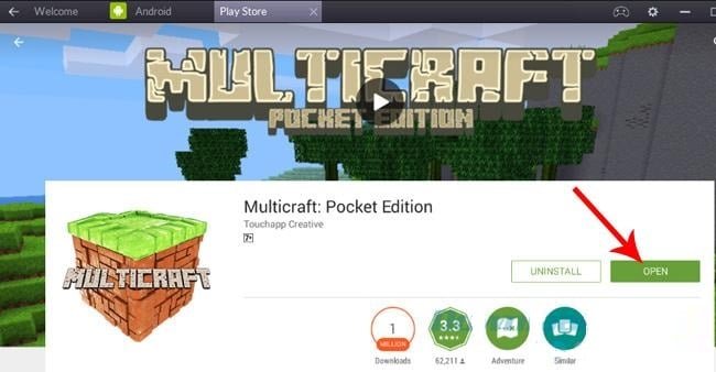 Hoàn tất cài đặt và mở game Minecraft