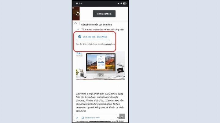 Cách tạo tài khoản Zalo thứ 2 trên điện thoại bước 2