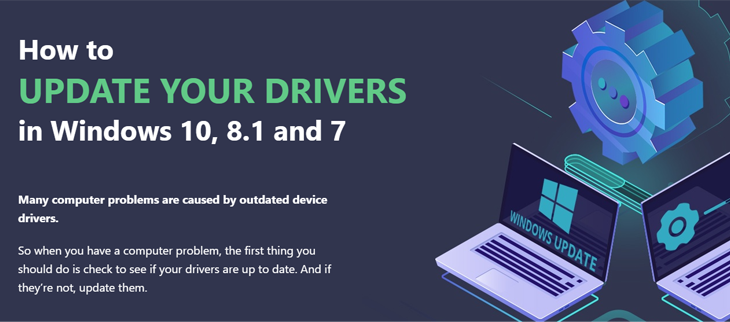 Giao diện phần mềm Driver Easy hỗ trợ tìm và cập nhật driver