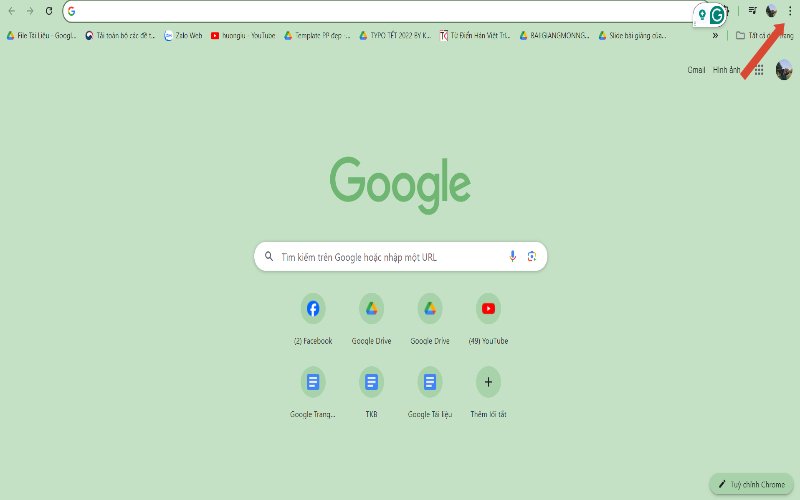 Mở trình duyệt Google Chrome để tìm cách lưu mật khẩu Gmail trên máy tính