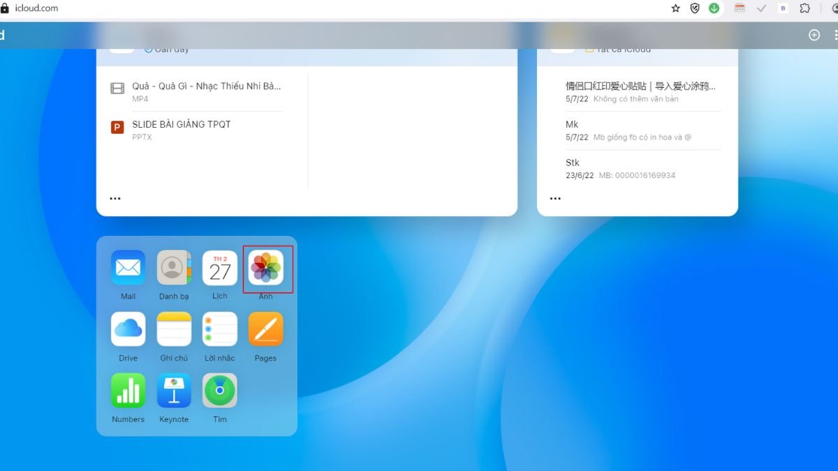 Khôi phục ảnh từ thư mục Đã xóa gần đây trên iCloud