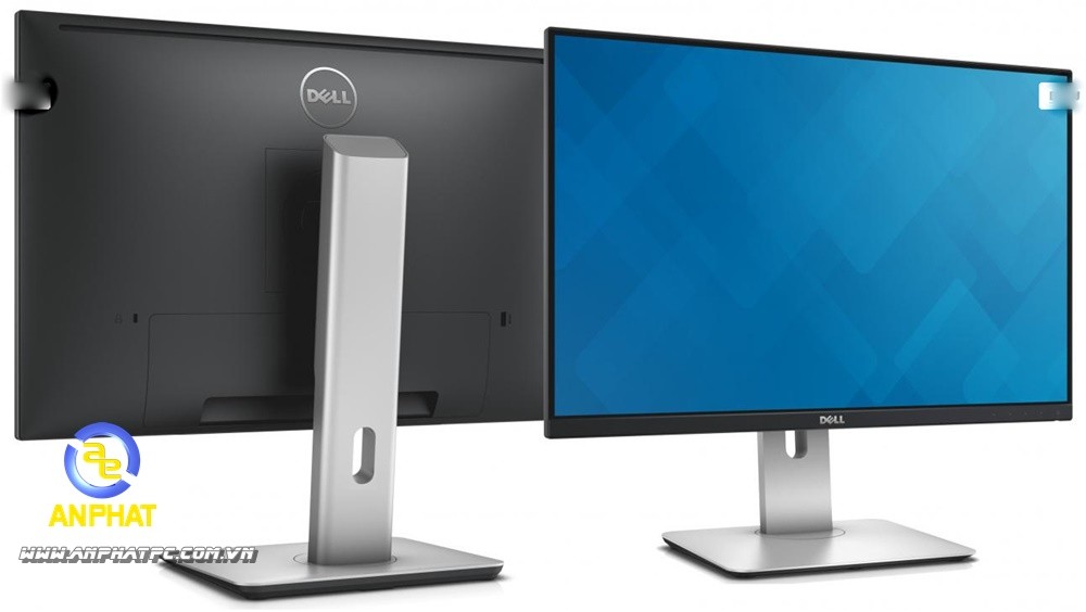 Cạnh bên màn hình Dell UltraSharp với các cổng USB tiện lợi
