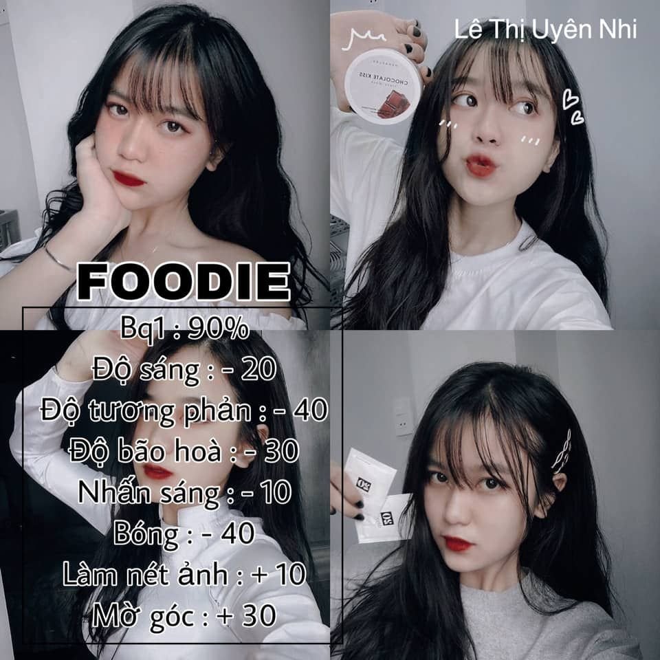 Công thức chỉnh màu ảnh Foodie đẹp cho thực phẩm