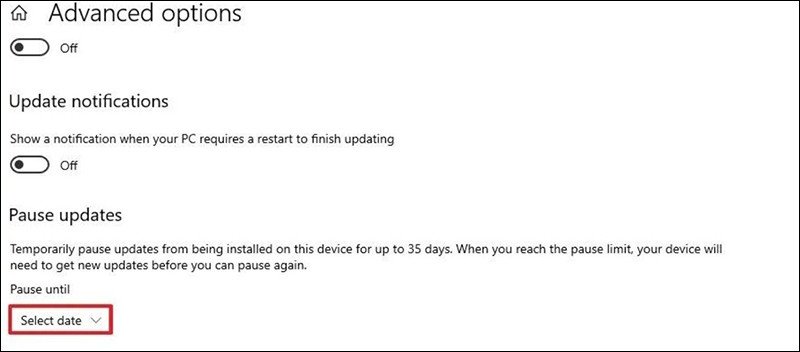 Chá»n vào Select date