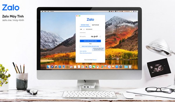 Giao diện chính Zalo Web hiển thị thông tin đăng nhập