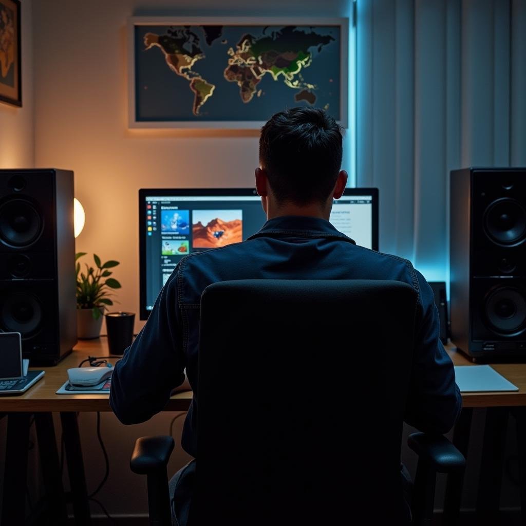 Cách đặt màn hình máy tính đúng cách với góc nhìn