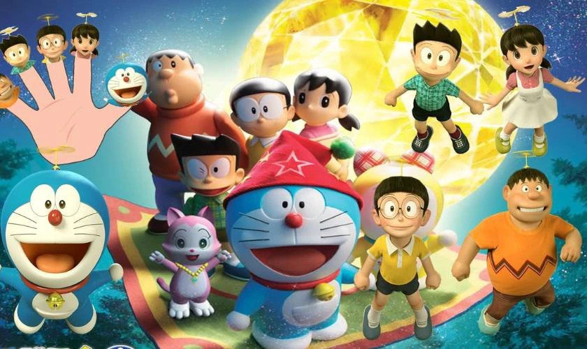 Doremon cute cùng các bạn dễ thương