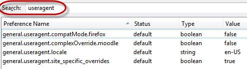 Tạo String mới cho User Agent trong Firefox