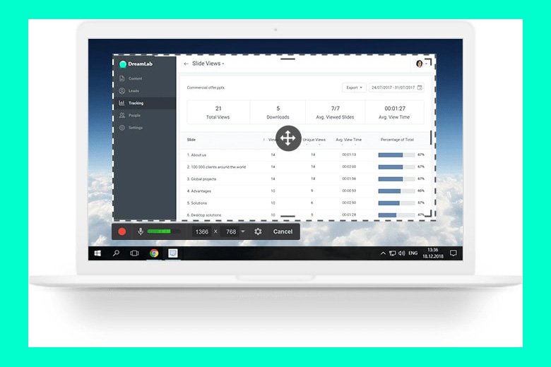 Quay màn hình máy tính