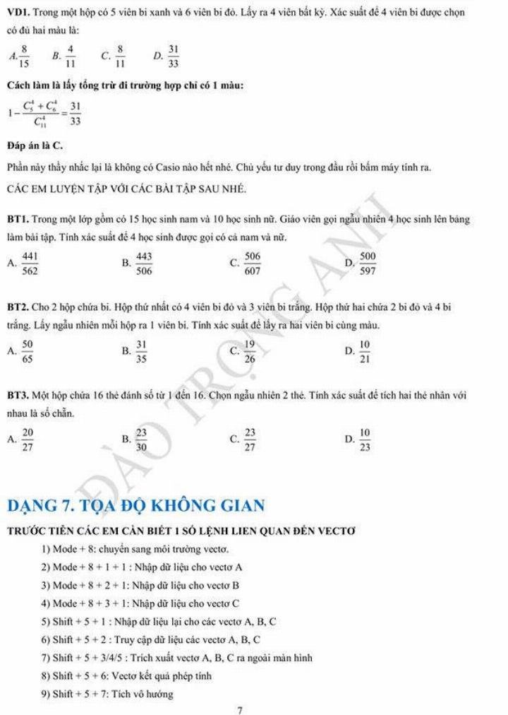 Giải bất phương trình bậc hai bằng máy tính Casio