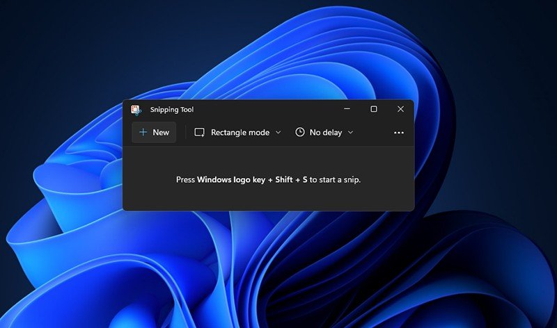 Giao diện Snipping Tool sau khi cài đặt